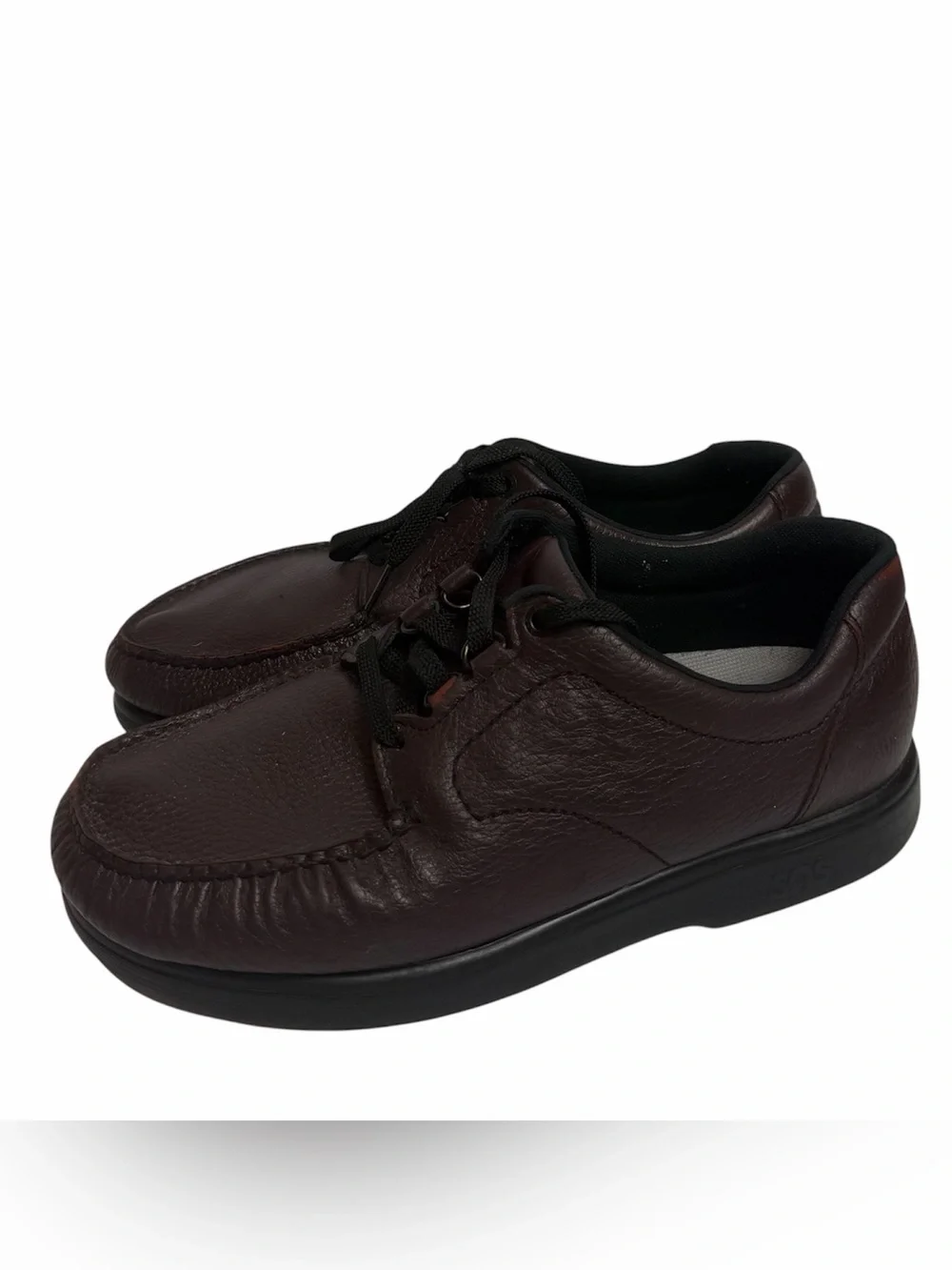 SAS Bout Time Cordovan Leather Comfort Shoes Men's 10.5 WW 3E